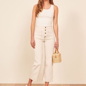 Reformation Eloise high-rise wide leg jean (28)